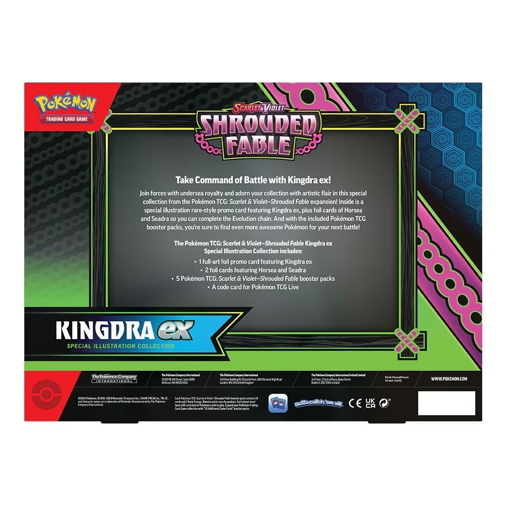 Pokémon TCG Shrouded Fable ex Special Collection – back of the box