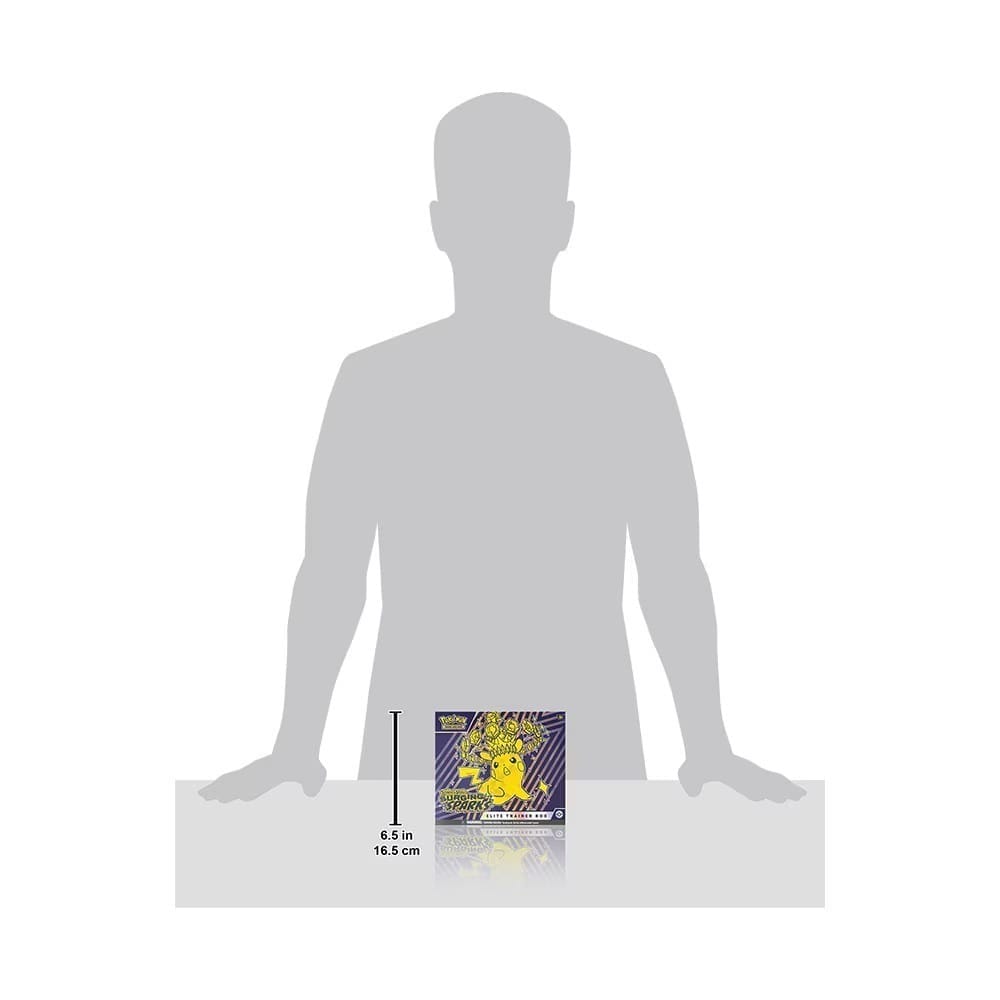 Pokémon TCG Surging Sparks Elite Trainer Box – size comparison