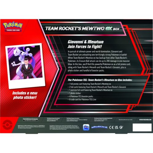 Pokemon: Team Rocket’s Mewtwo ex Box