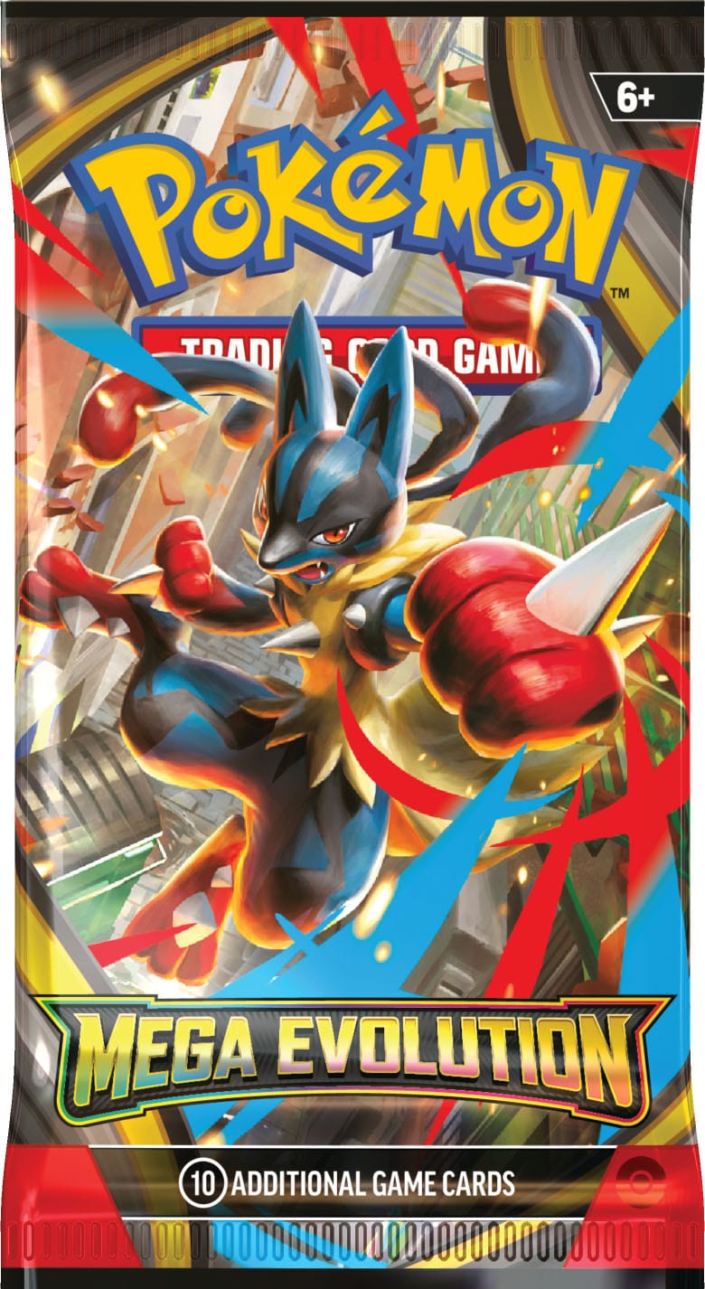 Pokémon TCG Mega Evolution – Mega Lucario booster pack artwork