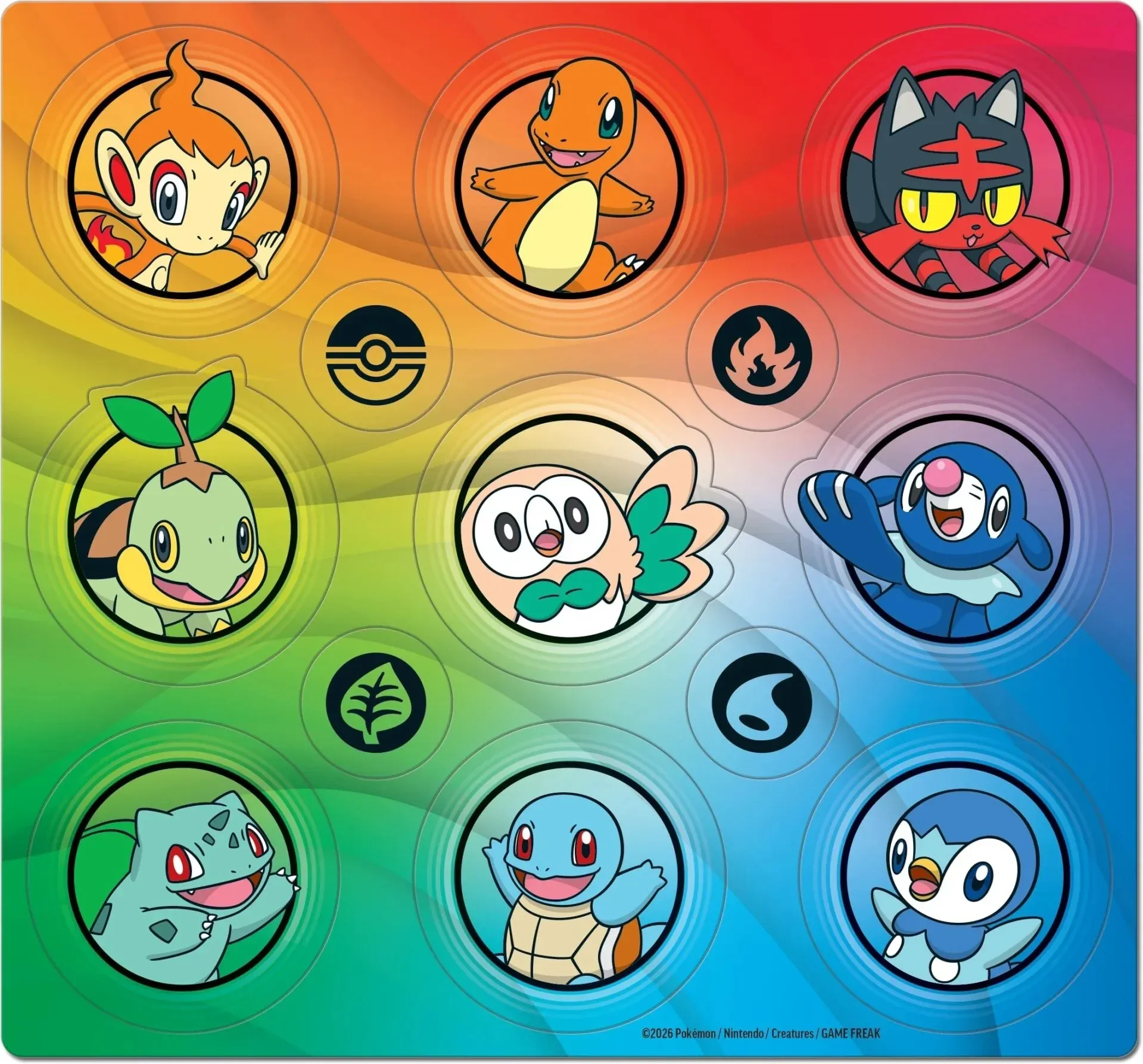 Pokémon TCG First Partner Illustration Collection Series 1 – sticker sheet