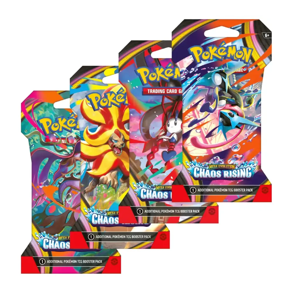 Pokémon TCG Chaos Rising Sleeved Booster – sleeved booster artworks