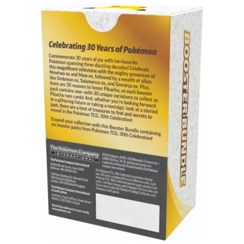 Pokemon: 30th Celebration – Booster Bundle