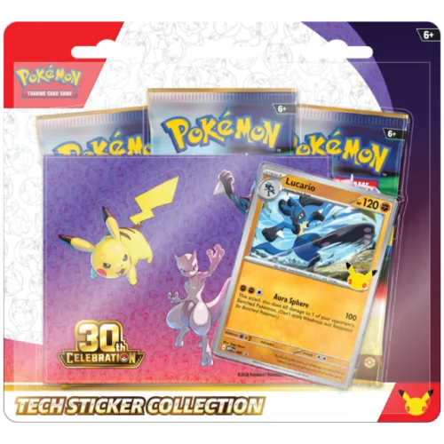 Pokemon: 30th Celebration – Tech Sticker Collection (Lucario)