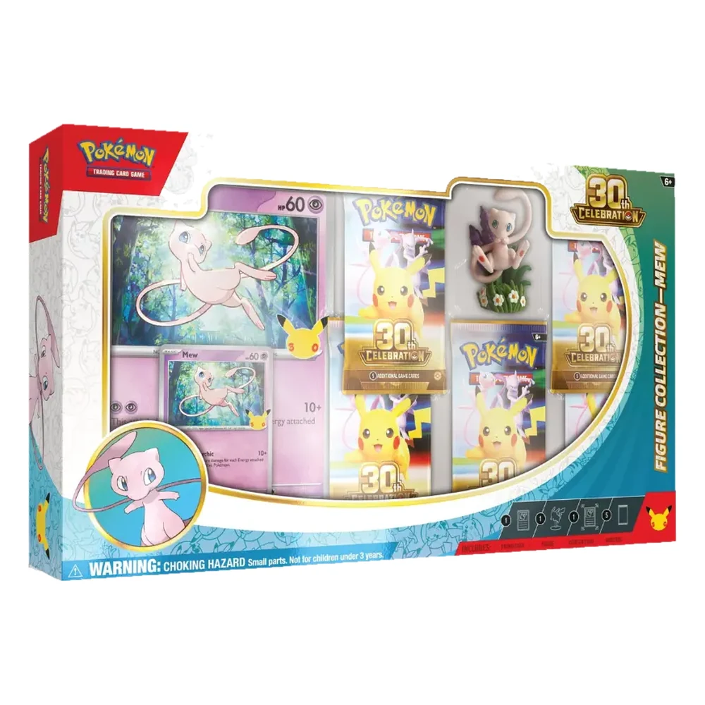 Pokémon TCG 30th Celebration Figure Collection – Mew version, front of the box
